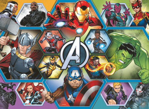 Ravensburger Puslespil - Marvel Avengers Xxl - 100 Brikker