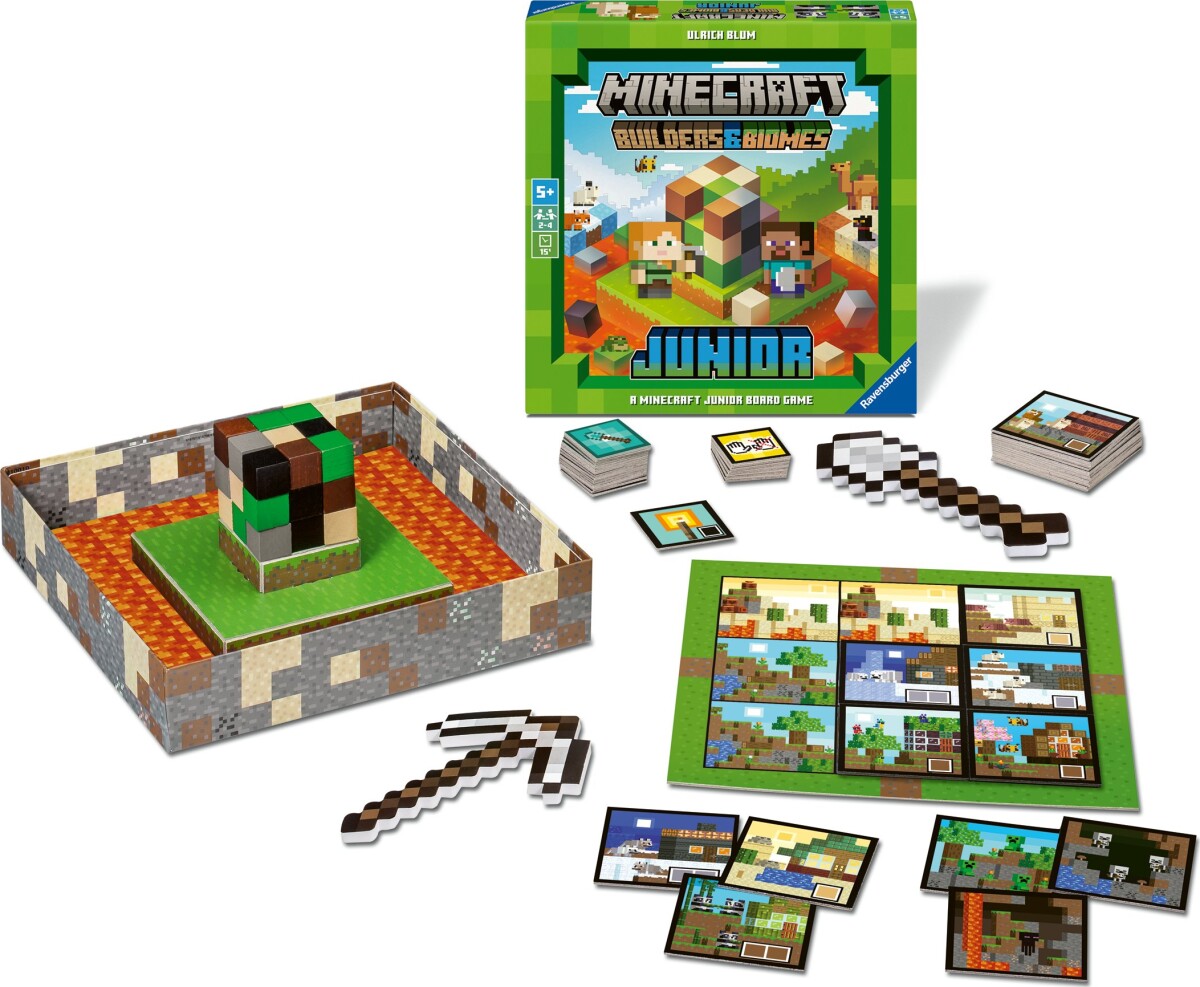 Ravensburger Minecraft - Builders And Biomes Brætspil - Junior