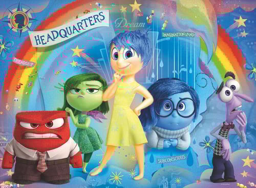 Ravensburger Puslespil - 100 Brikker - Xxl - Disney Inside Out