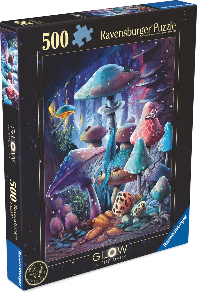 Ravensburger Puslespil - 500 Brikker - Svampe I Måneskin