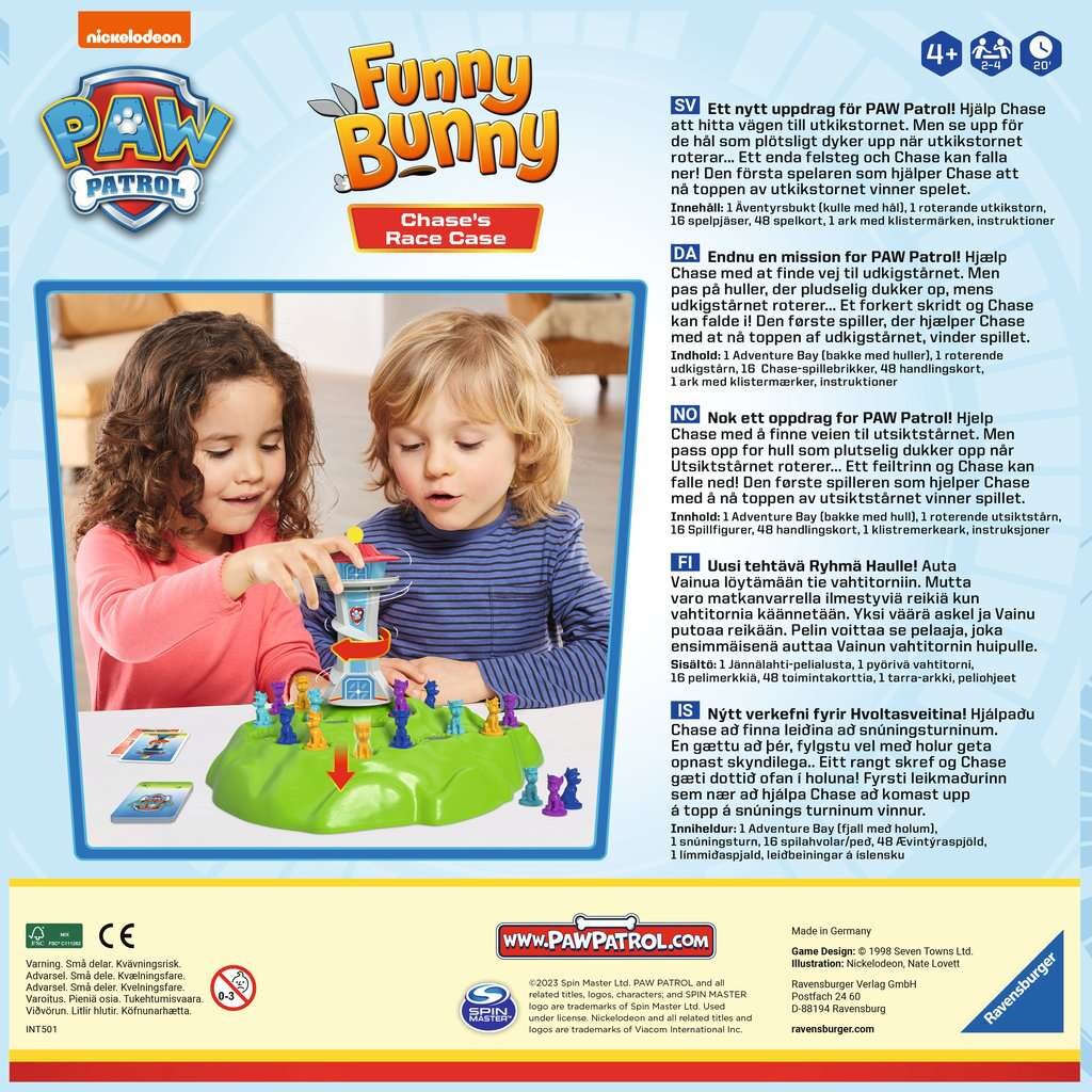 Funny Bunny Spil - Paw Patrol - Ravensburger - Nordisk