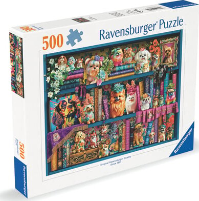 Ravensburger Puslespil - Dyrebare Porcelæn Hvalpe - 500 Brikker