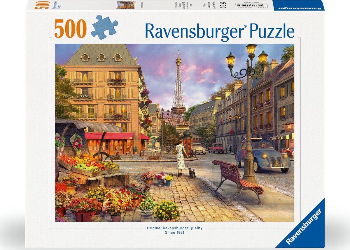 Ravensburger Puslespil - An Evening Walk - 500 Brikker