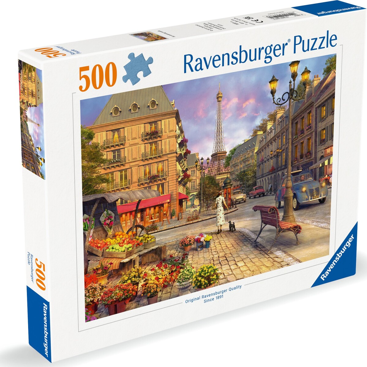 Ravensburger Puslespil - An Evening Walk - 500 Brikker