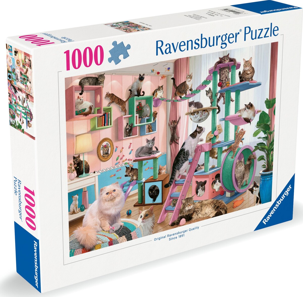 Ravensburger Puslespil - 1000 Brikker - Kattetræ Himlen