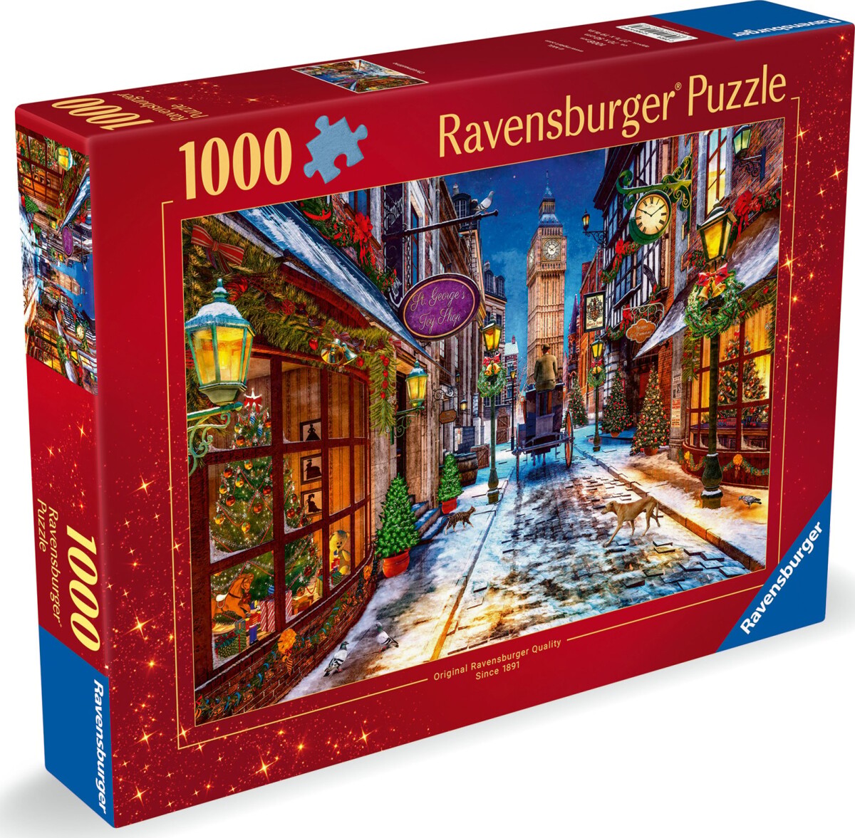 Ravensburger Puslespil - Christmas Time - 1000 Brikker