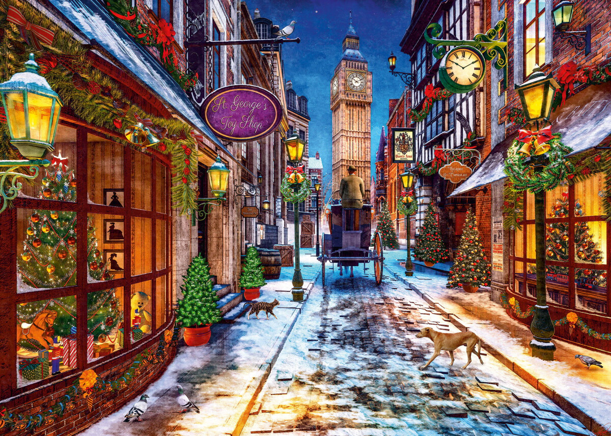 Ravensburger Puslespil - Christmas Time - 1000 Brikker