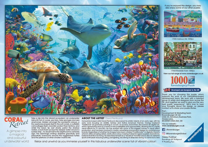 Ravensburger Puslespil - 1000 Brikker - Koralrev Retreat