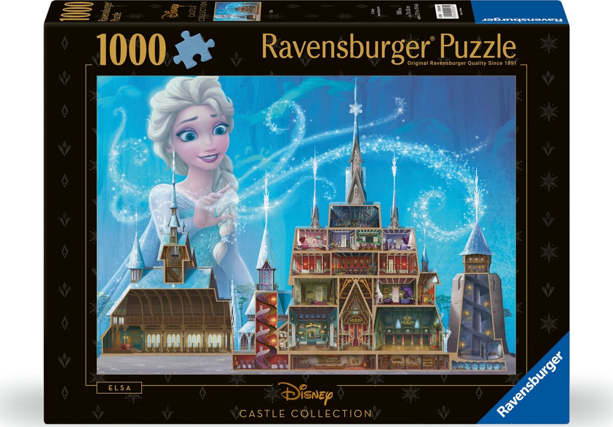 Ravensburger Puslespil - Disney Castle - Elsa - 1000 Brikker