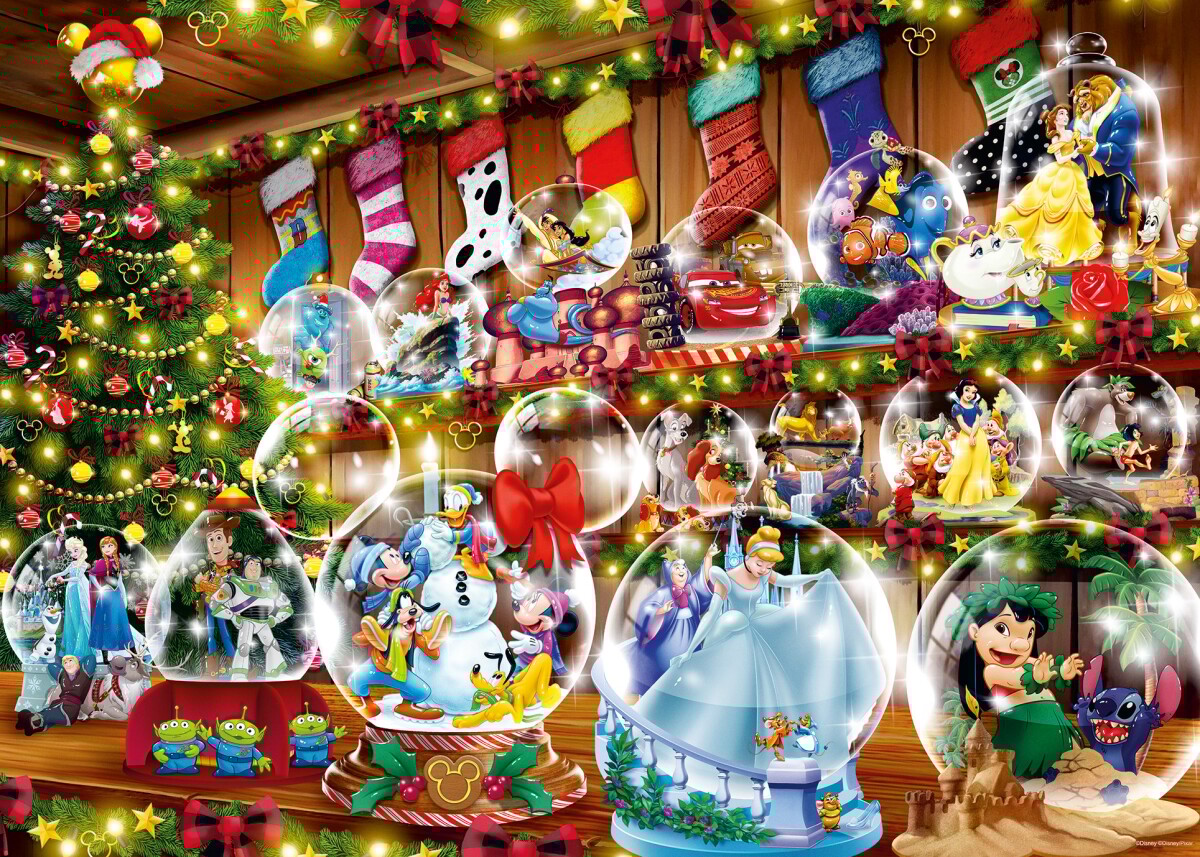 Disney Julepuslespil - Christmas - 1000 Brikker - Ravensburger