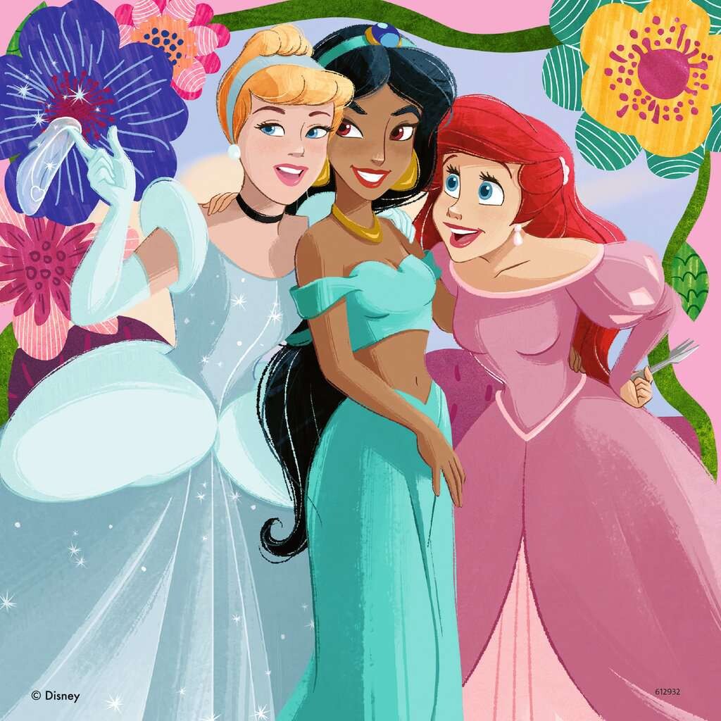 Disney Princess Puslespil - 3X49 Brikker - Ravensburger