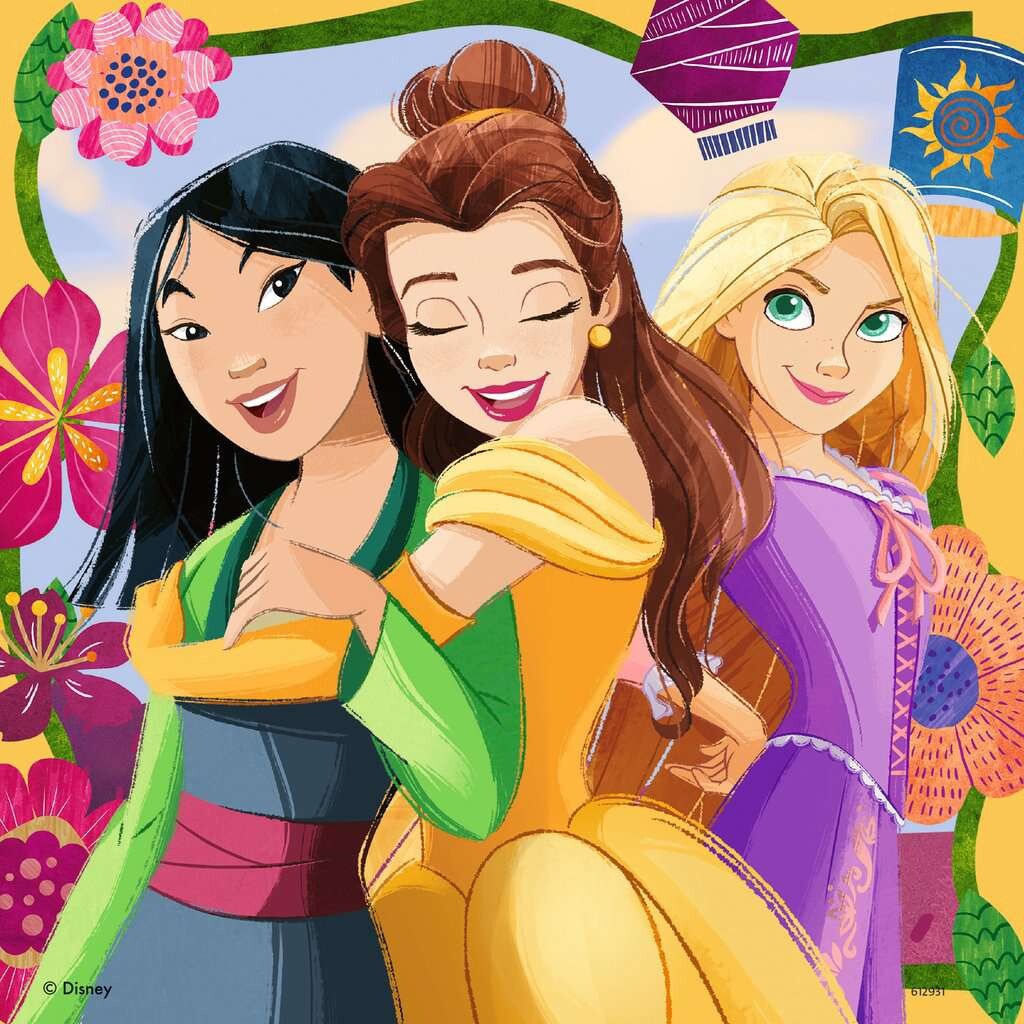 Disney Princess Puslespil - 3X49 Brikker - Ravensburger