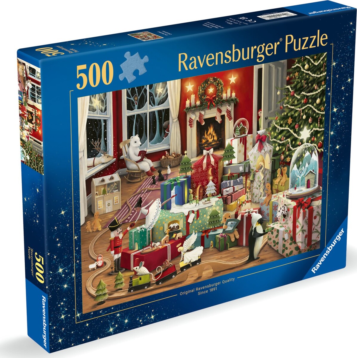 Ravensburger Puslespil - Enchanted Christmas - 500 Brikker