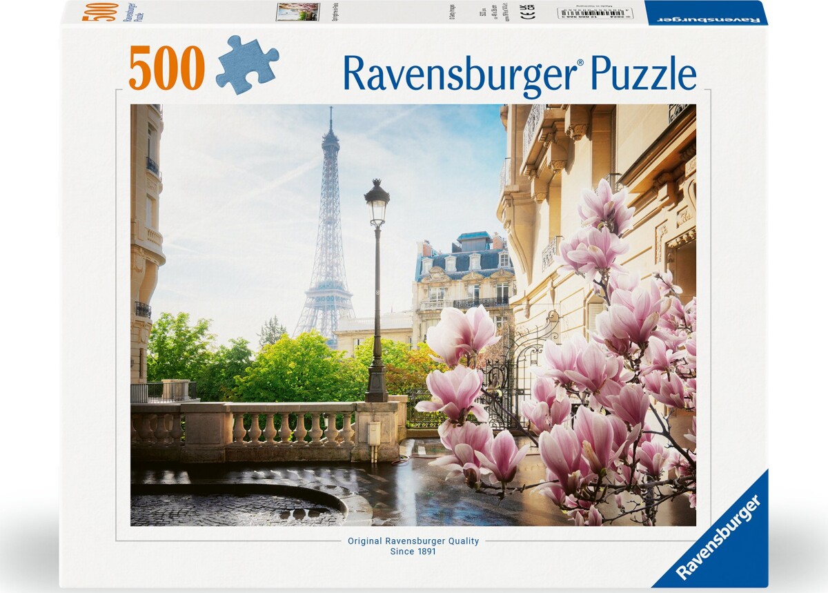 Paris Puslespil - Spring In Paris - 500 Brikker - Ravensburger
