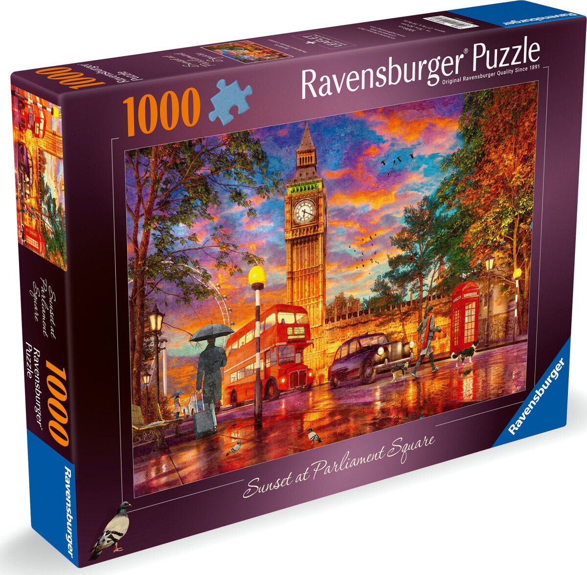 Ravensburger Puslespil - 1000 Brikker - Solnedgang Ved Parlamentspladsen