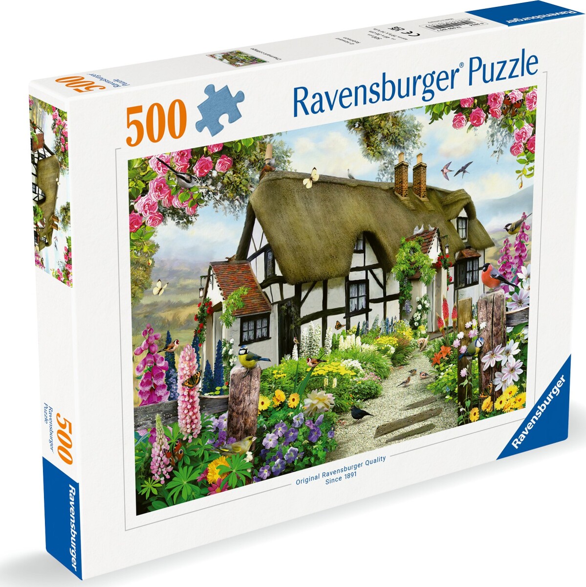 Ravensburger Puslespil - 500 Brikker - Stråtækt Hytte