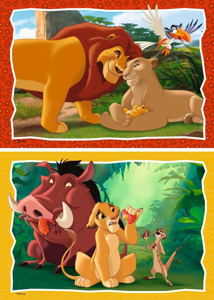 Løvernes Konge Puslespil - Disney - 2X24 Brikker - Ravensburger