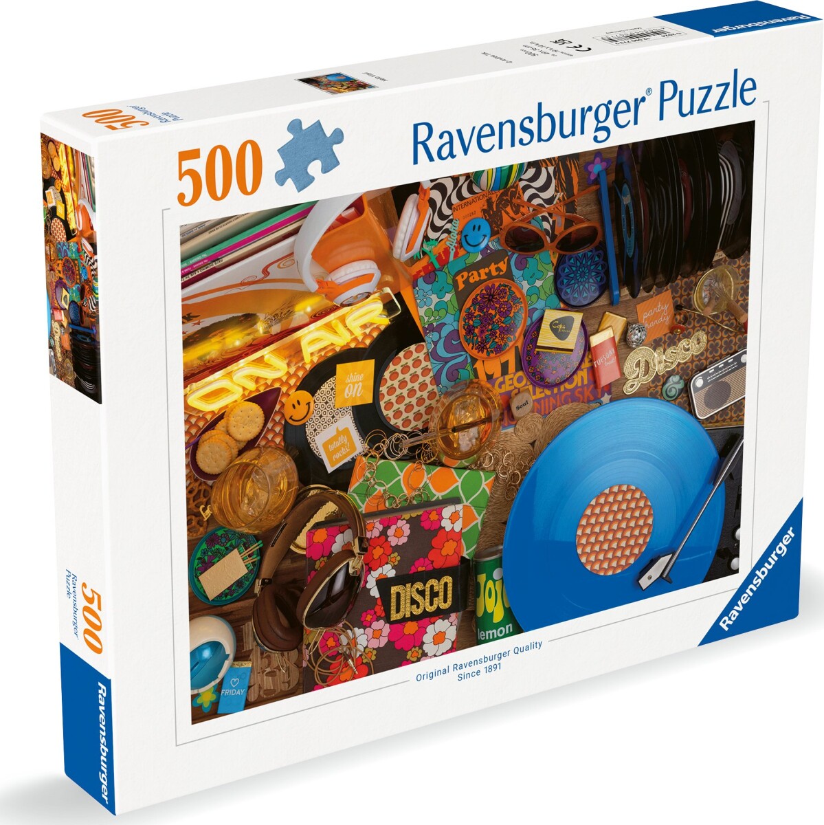 Ravensburger Puslespil - 500 Brikker - Vinyl Er Tilbage