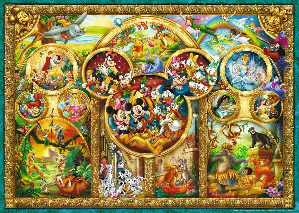 Ravensburger Puslespil - The Best Disney Themes - 1000 Brikker