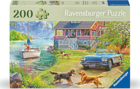 Ravensburger puzzle-Summer lake house 200(XL) pc main image 1