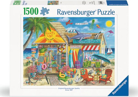Ravensburger Puslespil - Surf Eventyr Ved Stranden - 1500 Brikker
