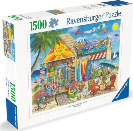 Ravensburger Puslespil - Surf Eventyr Ved Stranden - 1500 Brikker