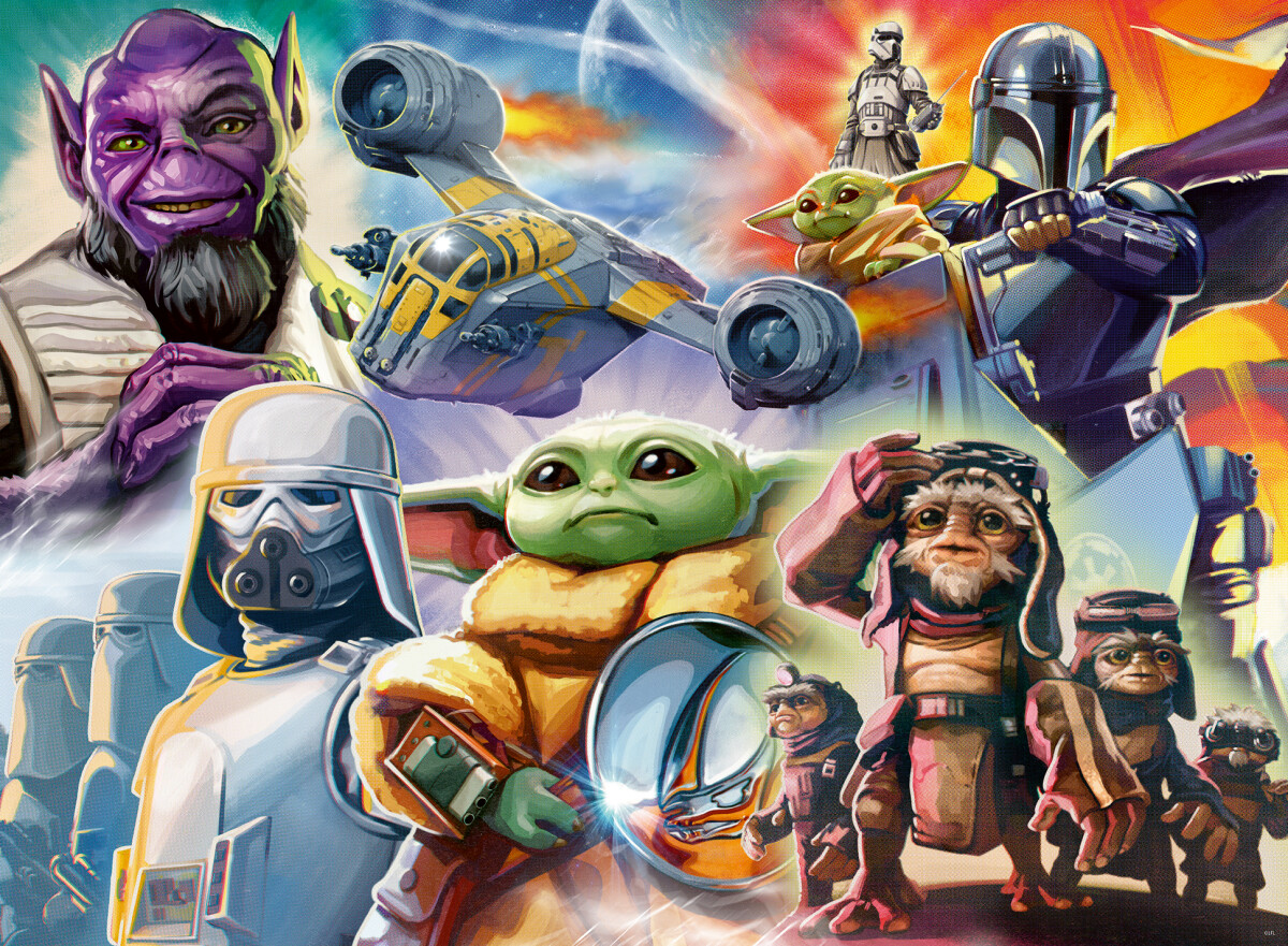 Ravensburger - The Mandalorian And Grogu Puzzle - 500 Brikker