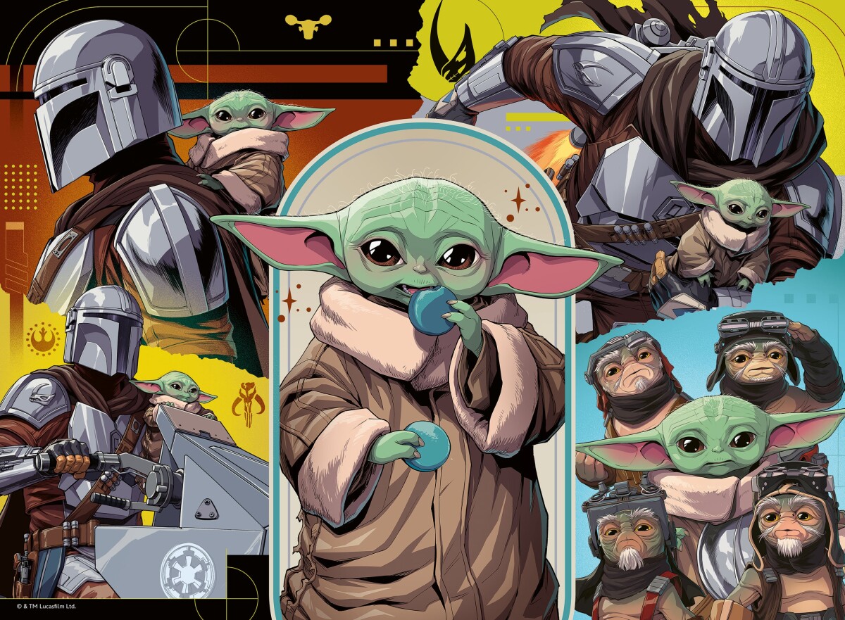 Ravensburger - The Mandalorian Grogu Puzzle - 100 Brikker