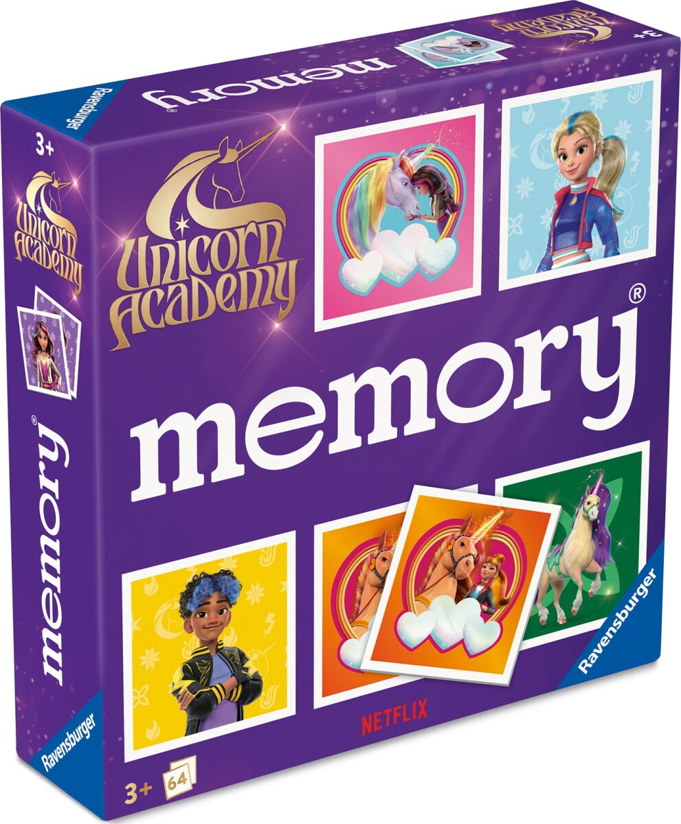 Ravensburger - Unicorn Academy Memory - Vendespil