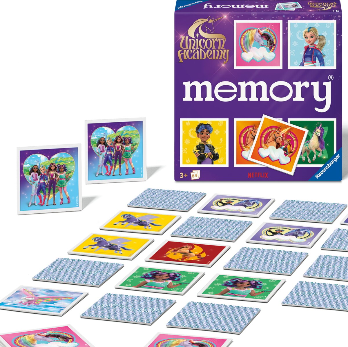 Ravensburger - Unicorn Academy Memory - Vendespil