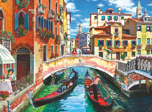 Ravensburger Puslespil - Venedig - 100 Brikker