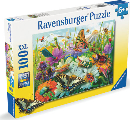 Ravensburger Puslespil - Insekternes Vidunderlige Verden - 100 Brikker