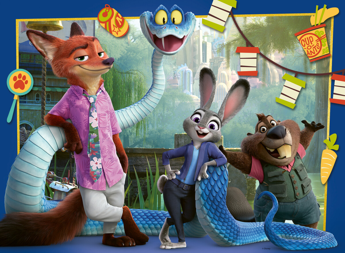 Ravensburger Puslespil - Zootropolis 2 - 100 Xxl Brikker