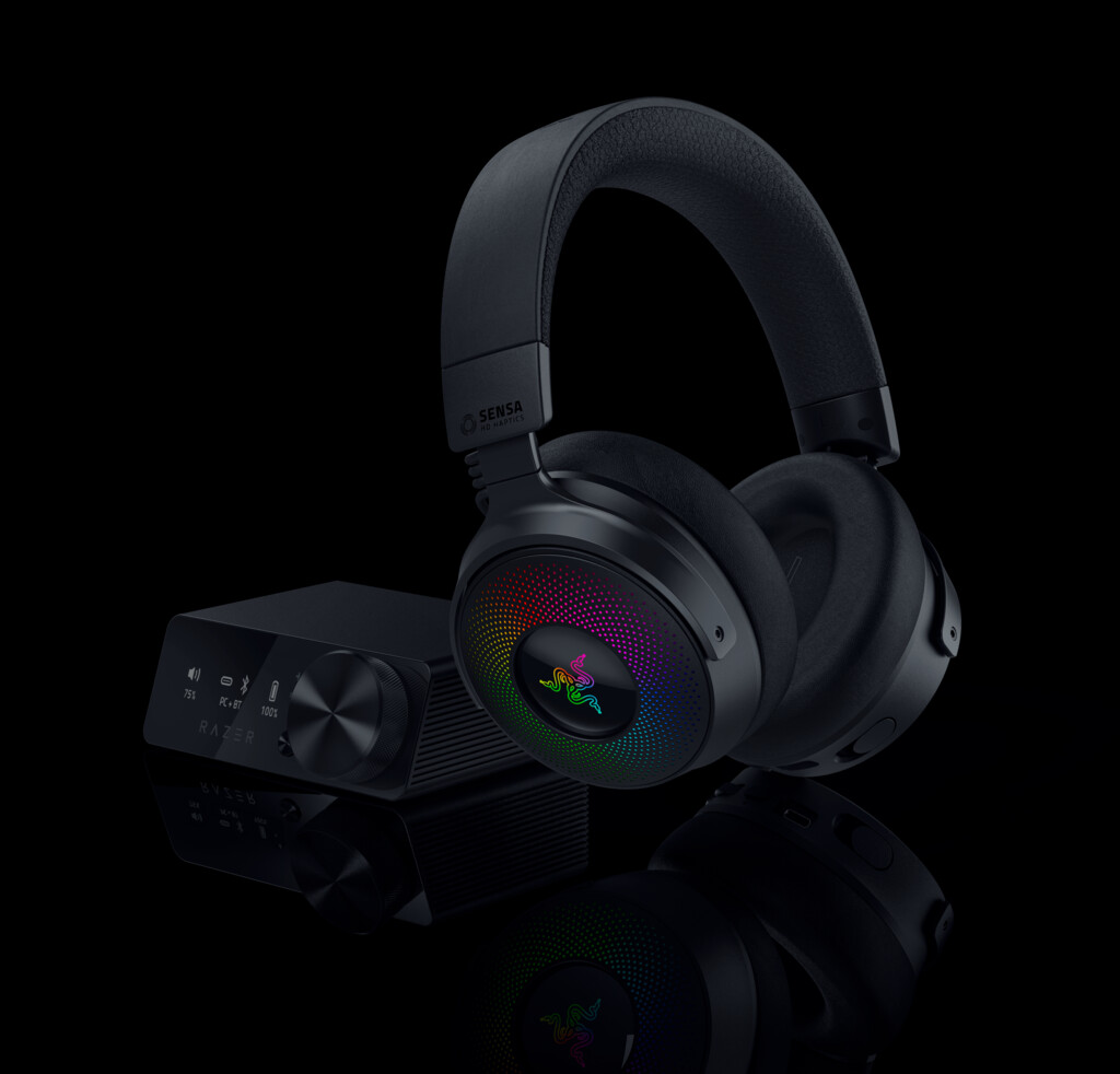 Razer - Kraken V4 Pro Black - Wireless Rgb Høretelefoner