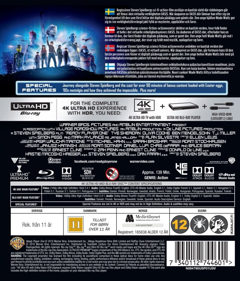 Ready Player One [4K Ultra HD Blu-ray/Blu-ray] [2018] - Best Buy