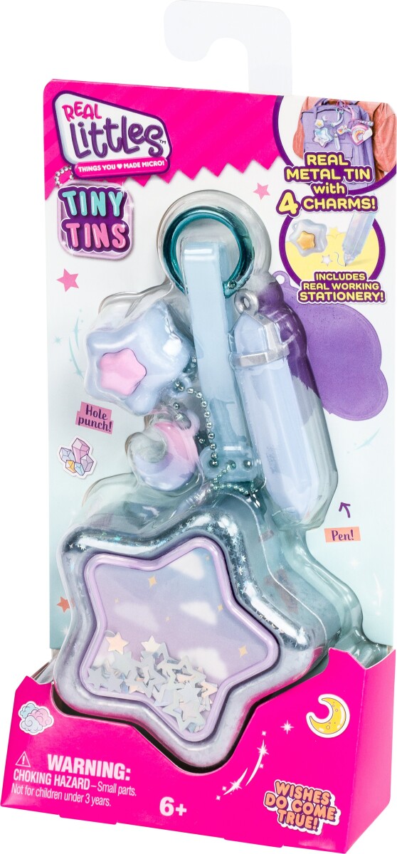 Real Littles Mini Dåser Med Charms Af Skoleredskaber - Assorteret