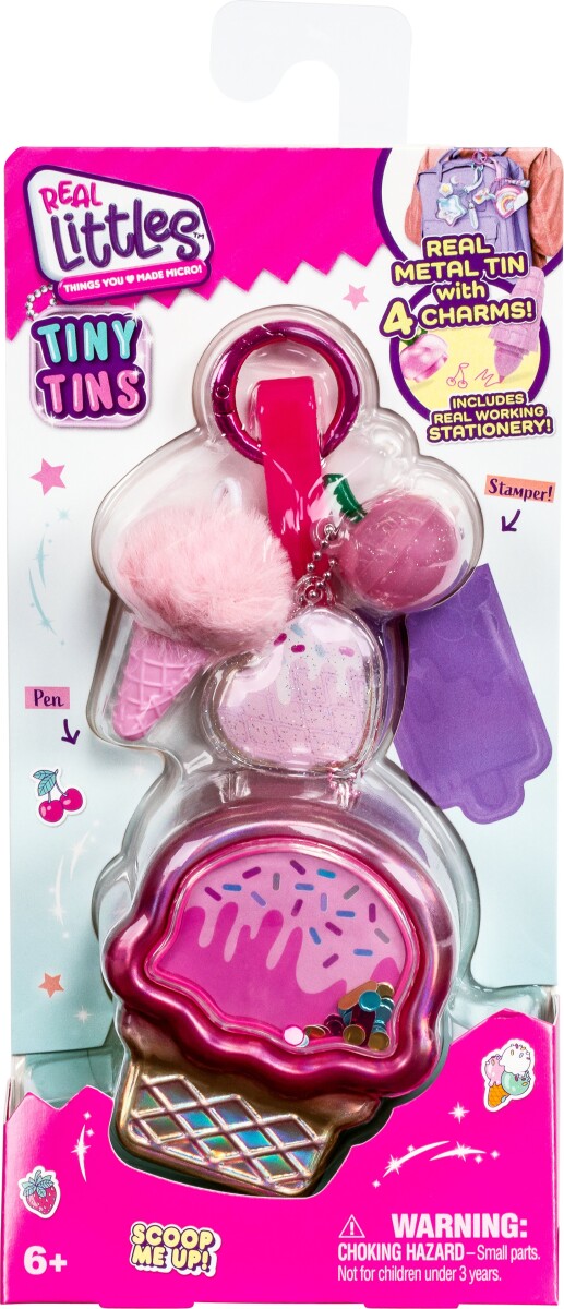 Real Littles Mini Dåser Med Charms Af Skoleredskaber - Assorteret