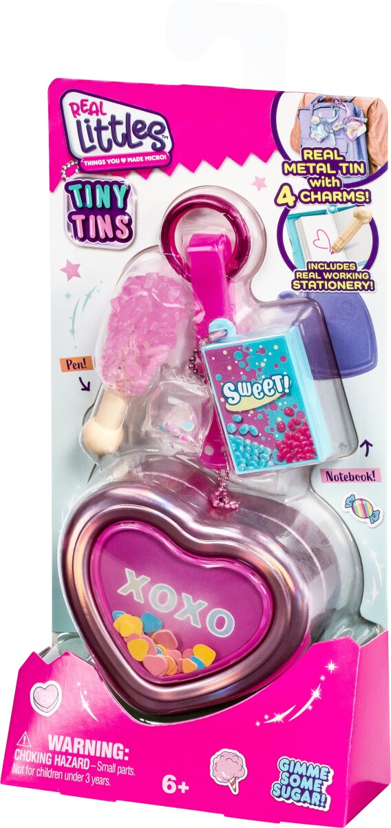 Real Littles Mini Dåser Med Charms Af Skoleredskaber - Assorteret