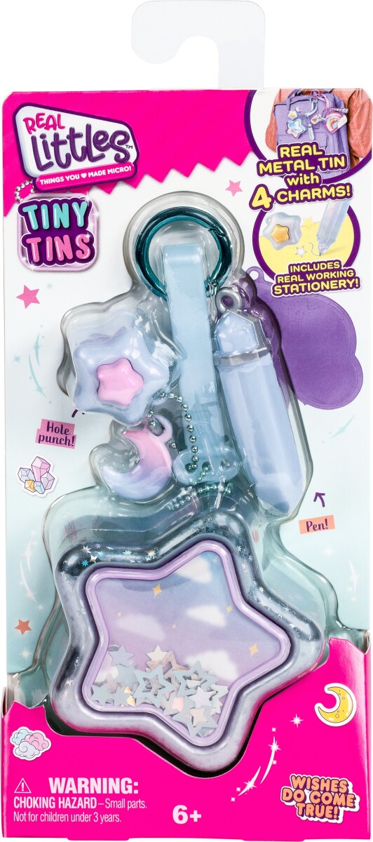 Real Littles Mini Dåser Med Charms Af Skoleredskaber - Assorteret