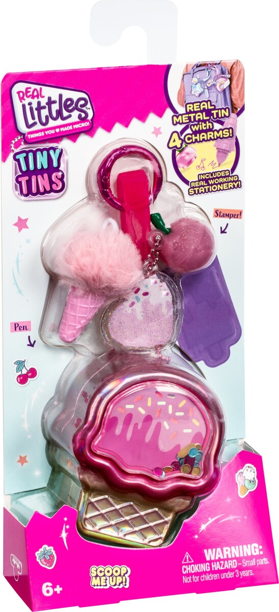 Real Littles Mini Dåser Med Charms Af Skoleredskaber - Assorteret