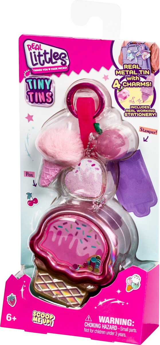 Real Littles Mini Dåser Med Charms Af Skoleredskaber - Assorteret