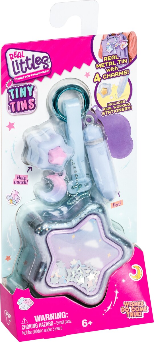 Real Littles Mini Dåser Med Charms Af Skoleredskaber - Assorteret