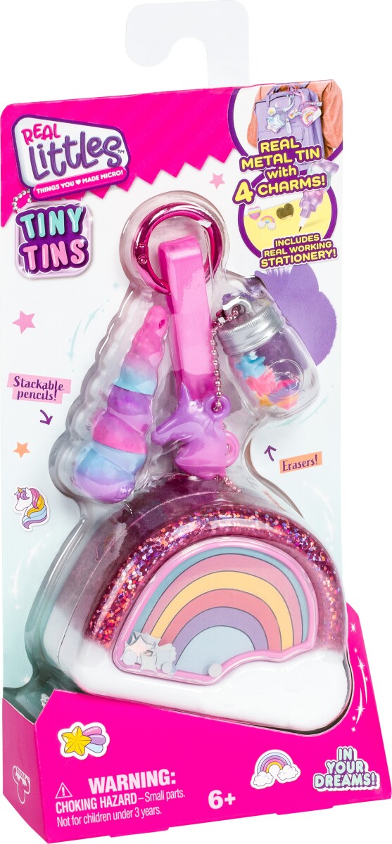 Real Littles Mini Dåser Med Charms Af Skoleredskaber - Assorteret