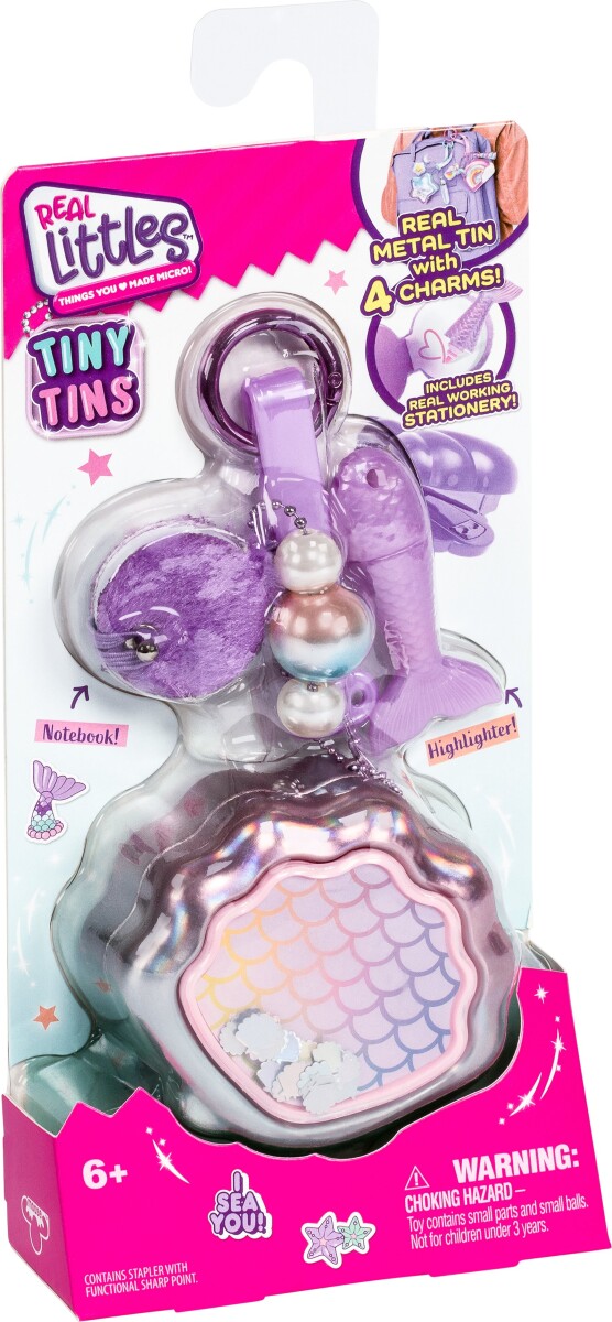 Real Littles Mini Dåser Med Charms Af Skoleredskaber - Assorteret