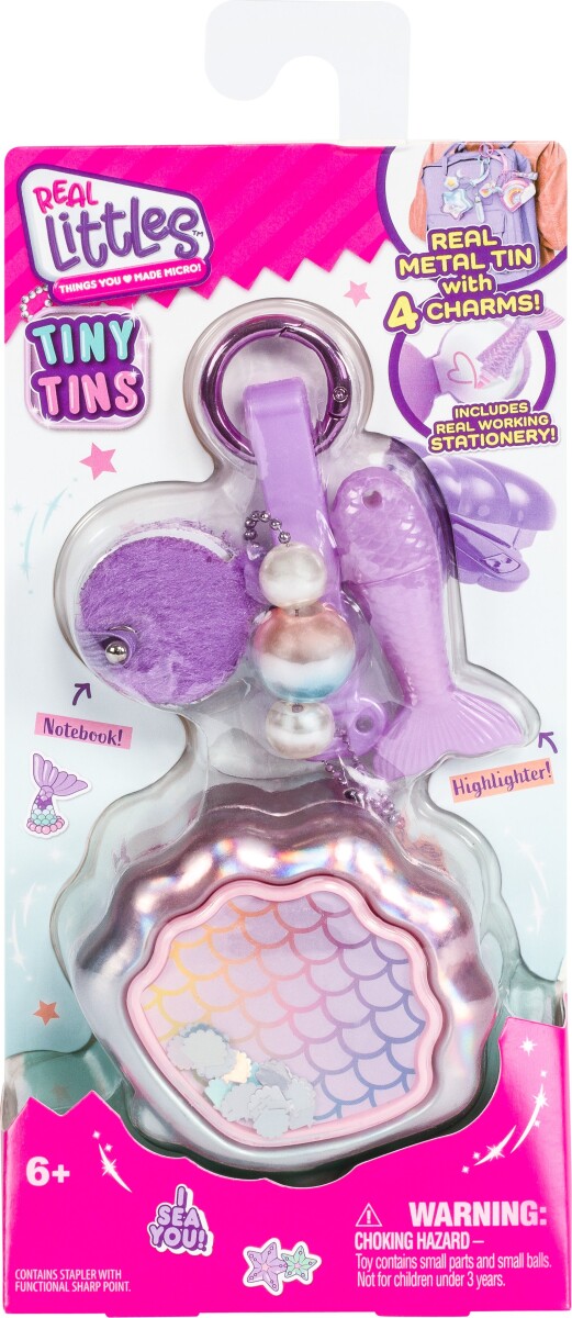 Real Littles Mini Dåser Med Charms Af Skoleredskaber - Assorteret