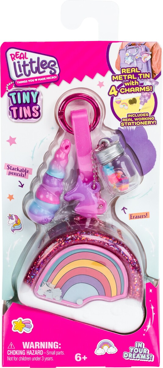 Real Littles Mini Dåser Med Charms Af Skoleredskaber - Assorteret