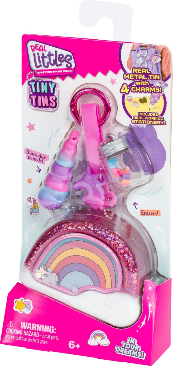 Real Littles Mini Dåser Med Charms Af Skoleredskaber - Assorteret