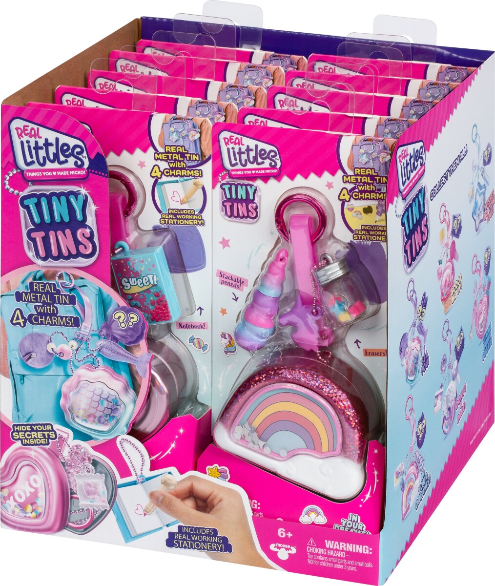 Real Littles Mini Dåser Med Charms Af Skoleredskaber - Assorteret