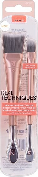 Real Techniques - Skincare Brush Duo Børstesæt - Rosegold - 2 Stk