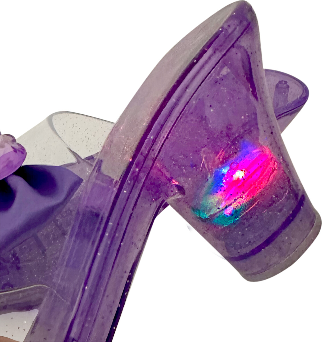 Real Uniq - Beauty Sko Med Lysende Hæle - Pink Purple Or Blue - 185 Cm